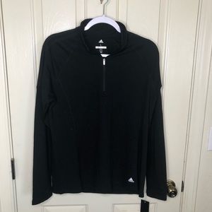 NWT Adidas Quarter Zip Long Sleeve Top